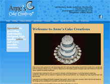 Tablet Screenshot of annes-cakecreations.co.uk